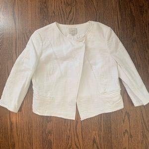 Ann Taylor LOFT white blazer XL